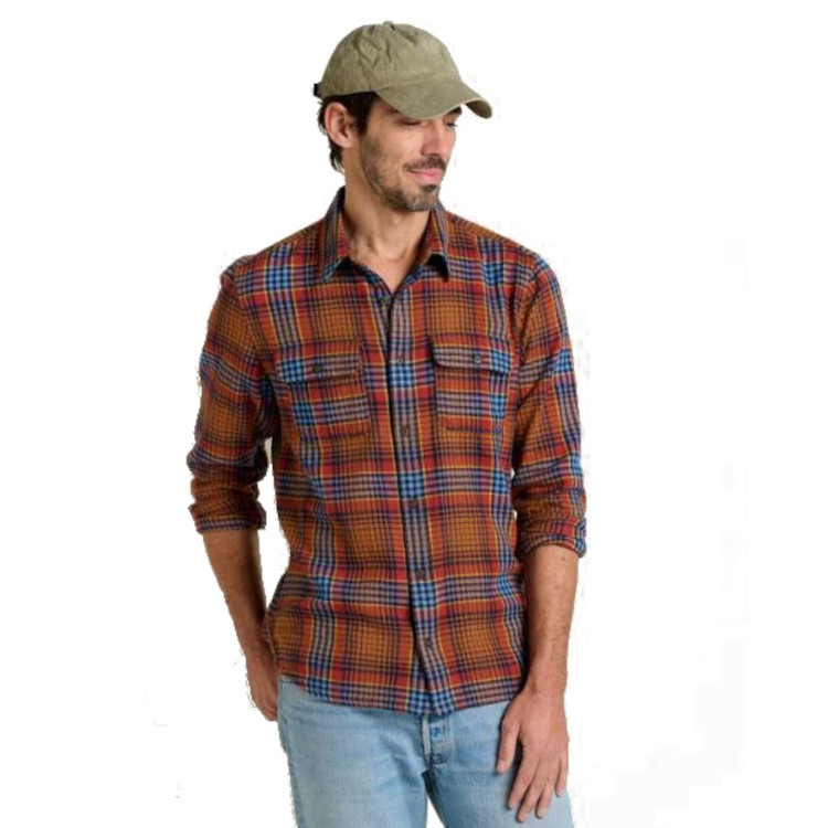 Toad & Co Creekwater/Indigo Flannel Long Sleeve Shirt - Men's - Image 4